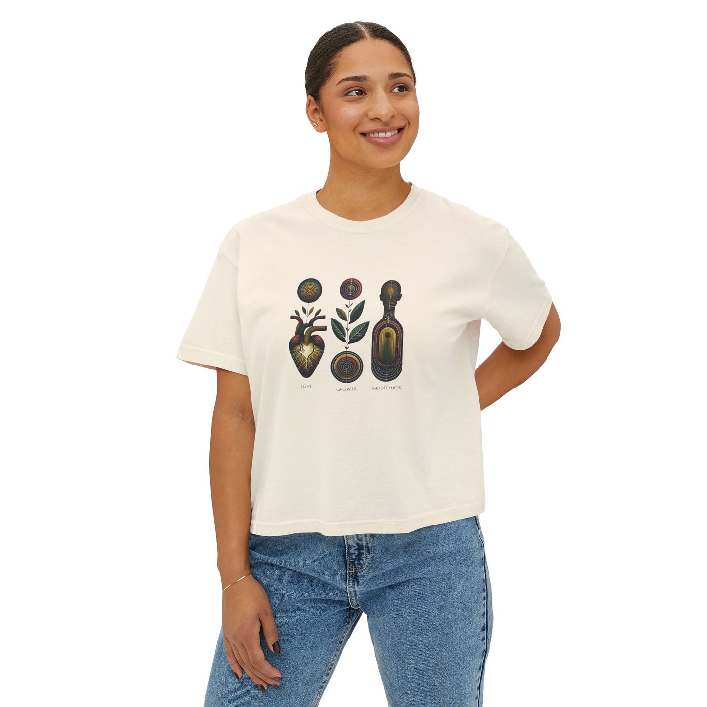 Love, Growth, Mindfulness Graphic T-Shirt