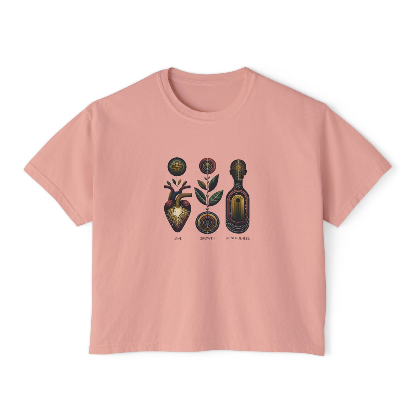 Love, Growth, Mindfulness Graphic T-Shirt